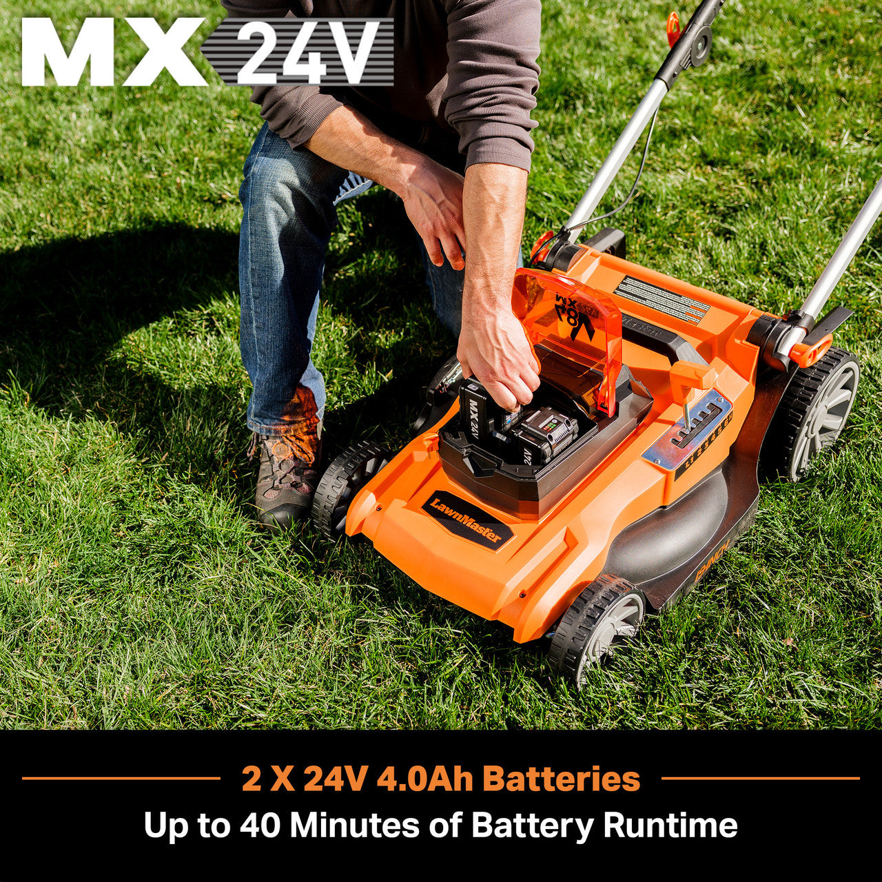 LawnMaster 48V MAX 3-in-1 Brushless 19” Cordless Lawn Mower, CLMF4819A