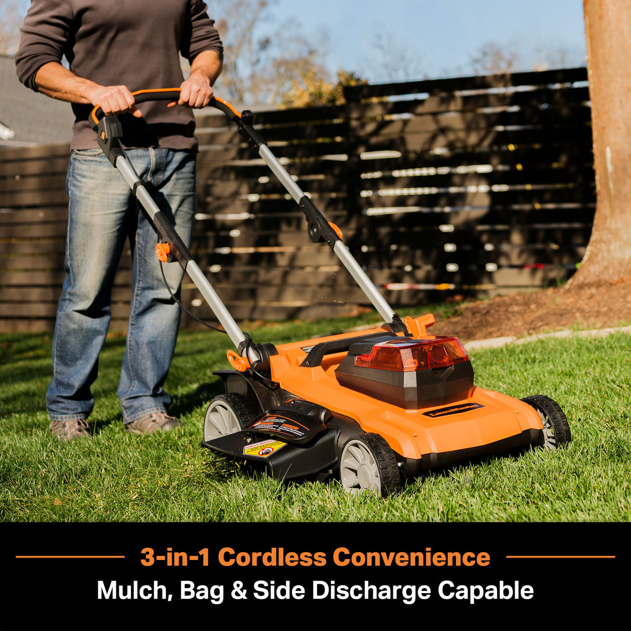 LawnMaster 48V MAX 3-in-1 Brushless 19” Cordless Lawn Mower, CLMF4819A