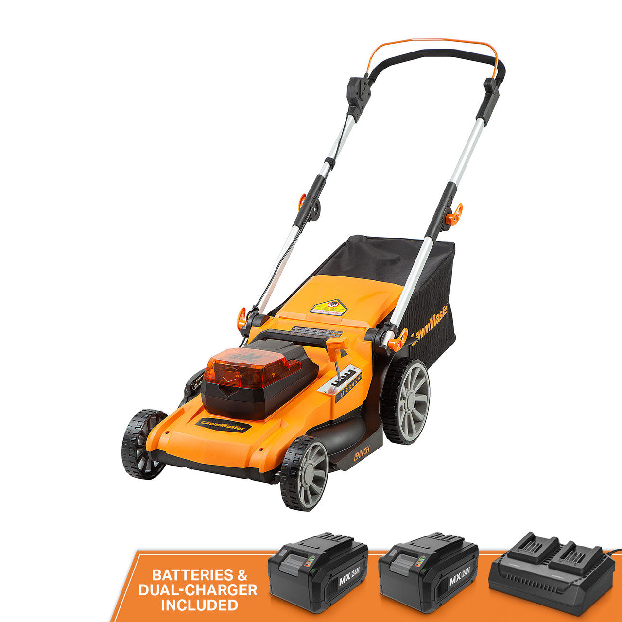 LawnMaster 48V MAX 3-in-1 Brushless 19” Cordless Lawn Mower, CLMF4819A