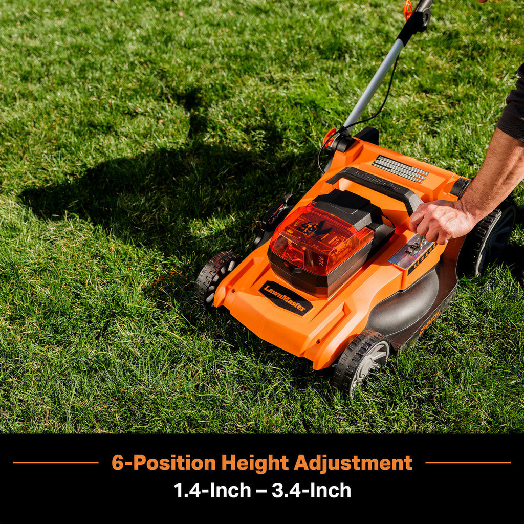 LawnMaster 48V MAX 3-in-1 Brushless 19” Cordless Lawn Mower, CLMF4819A