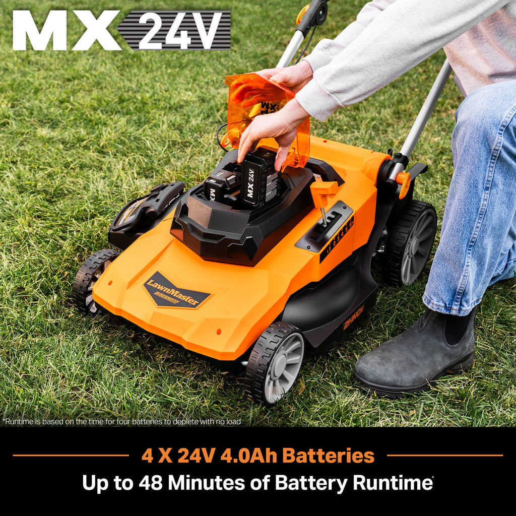 LawnMaster 48V MAX 3-in-1 Brushless 21” Cordless Lawn Mower, CLMF4821A