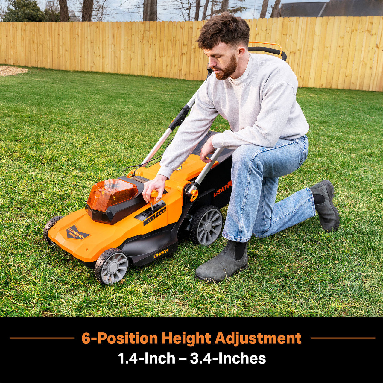 LawnMaster 48V MAX 3-in-1 Brushless 21” Cordless Lawn Mower, CLMF4821A