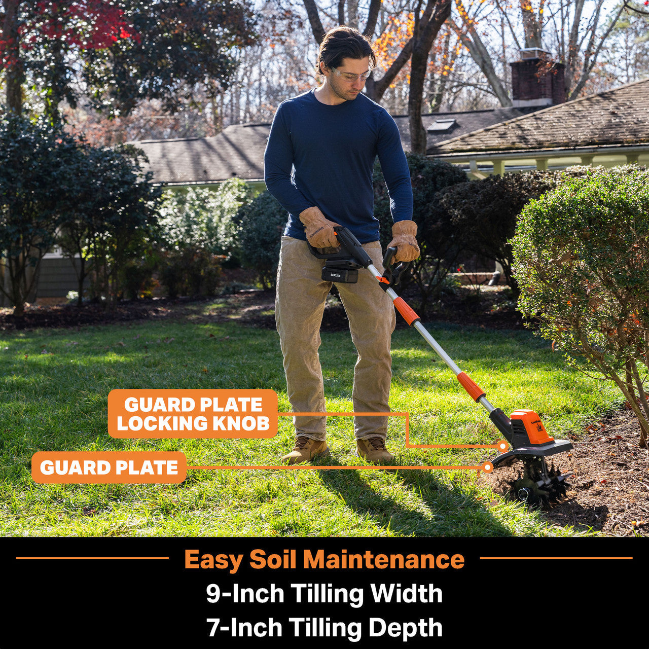 LawnMaster 24V MAX* 9” Cordless Tiller, CLTE2409