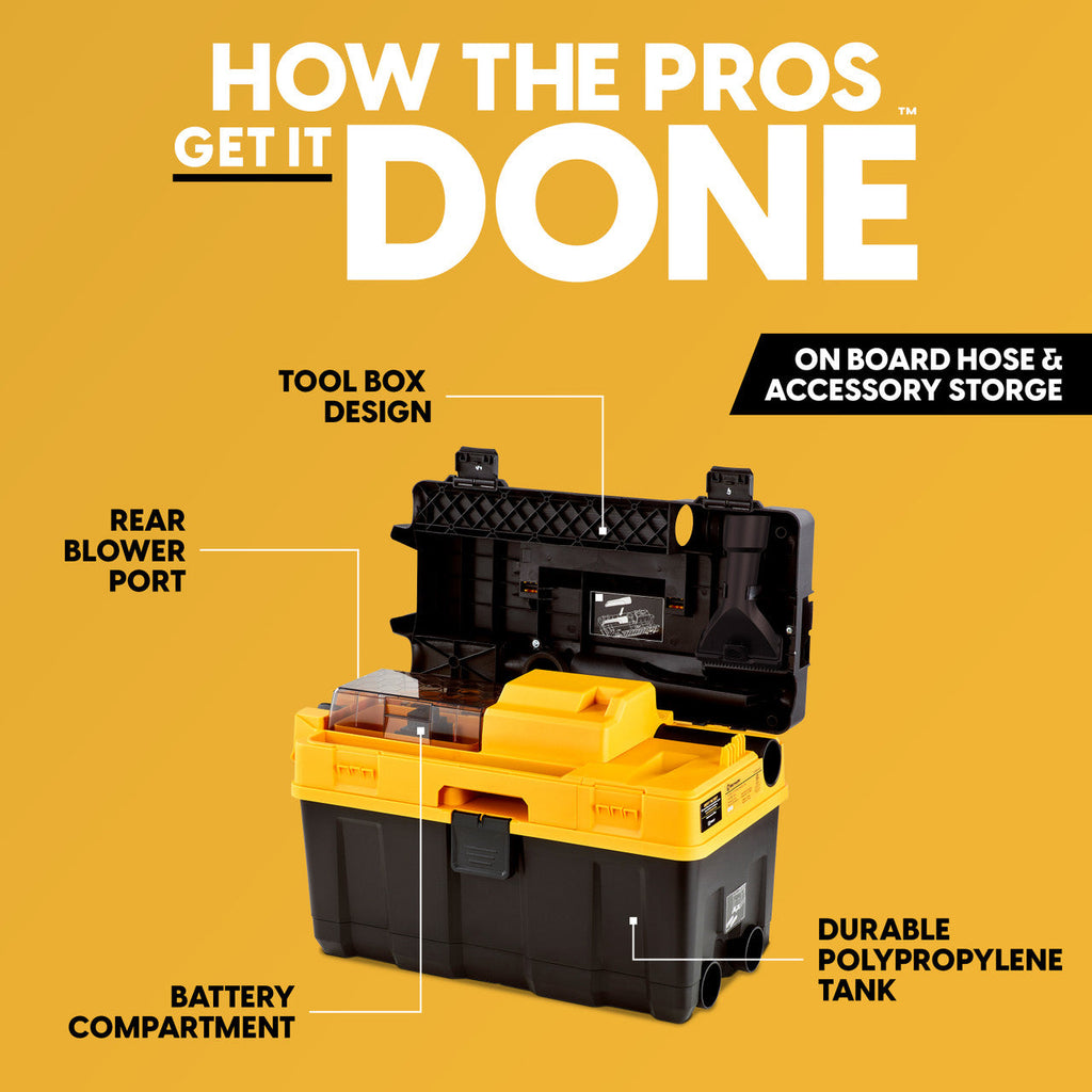 Vacmaster Professional® 24V MAX Cordless Wet/Dry Vac, DVTB244 0201