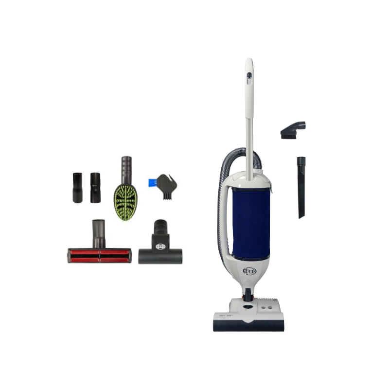 SEBO Dart Pet White/Blue German Made Upright 9855PET
