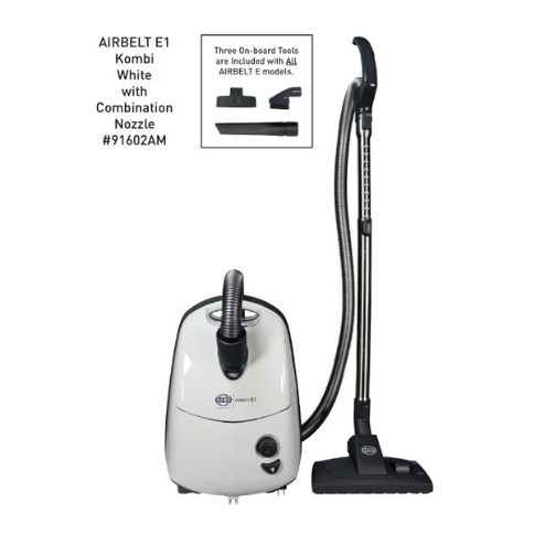 SEBO AIRBELT E1 Canister Vacuum 91602AM — White