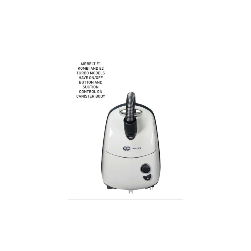 SEBO AIRBELT E1 Canister Vacuum 91602AM — White