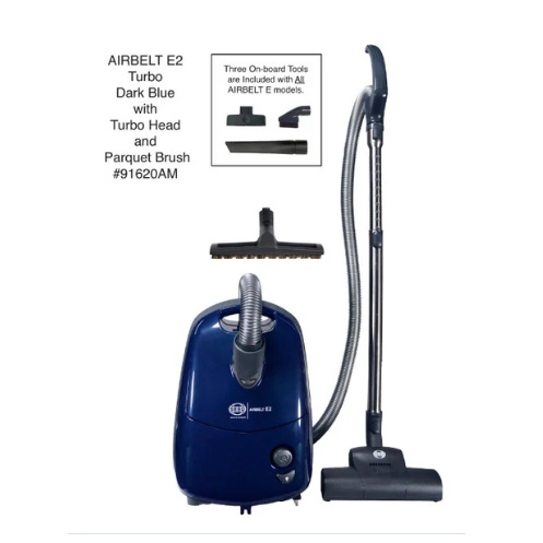 SEBO AIRBELT E2 Turbo Canister Vacuum 91620AM — Dark Blue