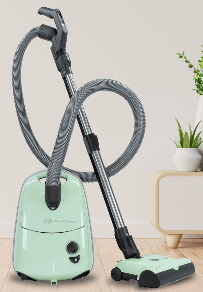 SEBO AIRBELT E3 Premium Pastel Green Canister Vacuum R91651AM (Open Box)