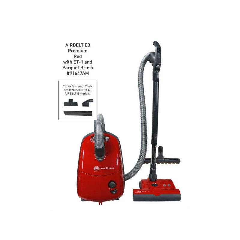 SEBO AIRBELT E3 Premium Canister Vacuum with ET-1 Power Head