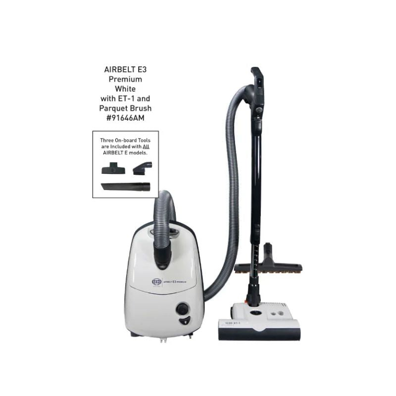 SEBO AIRBELT E3 Premium Canister Vacuum with ET-1 Power Head