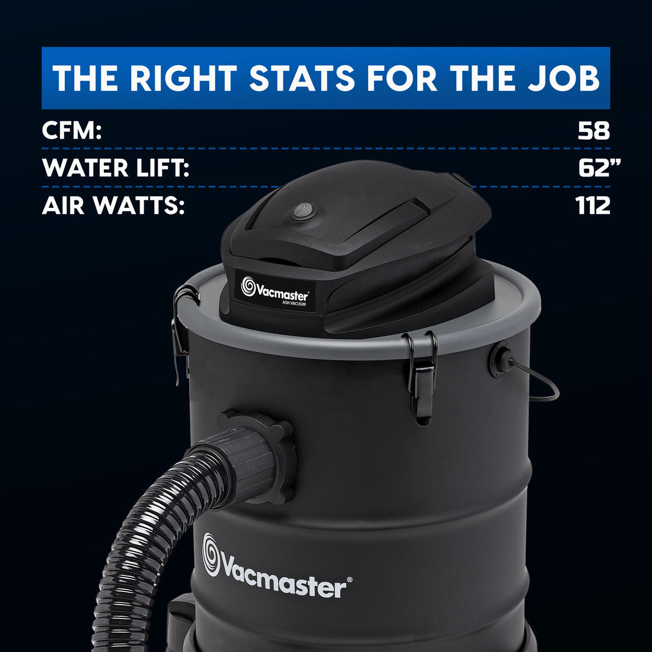 Vacmaster 6-Gallon* 8 Amp Ash Vacuum, EATC608S