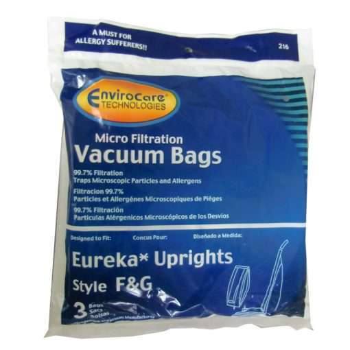 Eureka/Sanitaire Style F&G Micron Filtration Bags 3-Pack (Envirocare)