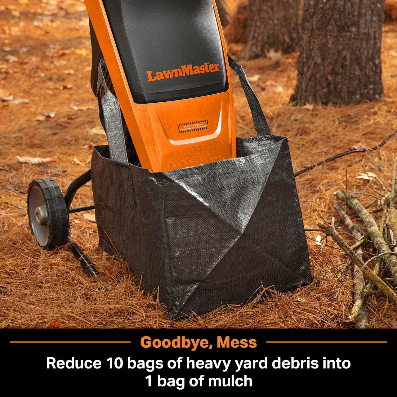 LawnMaster Electric Wood Chipper Shredder, FD1501