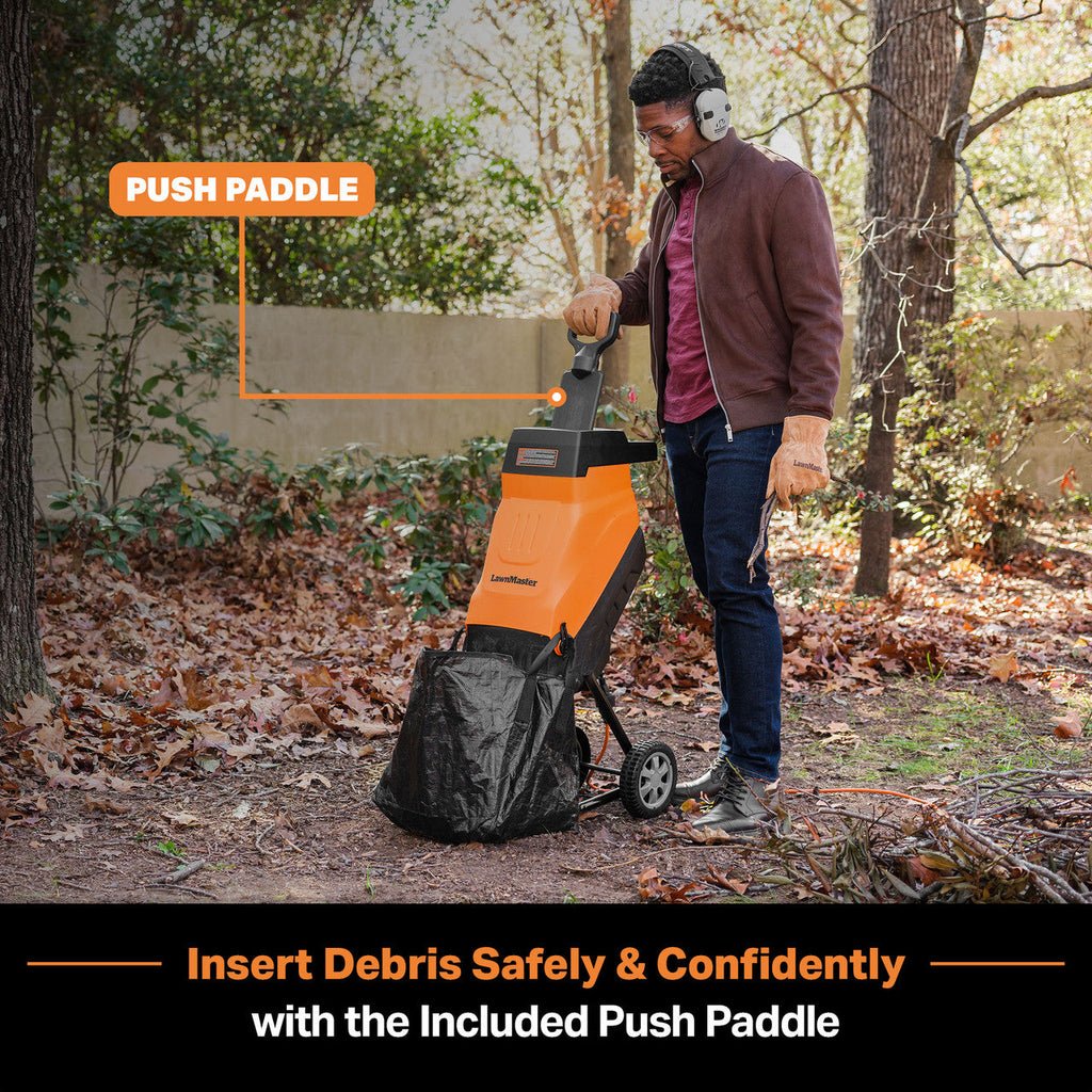 LawnMaster 15 Amp Electric Wood Chipper Shredder, FD1503