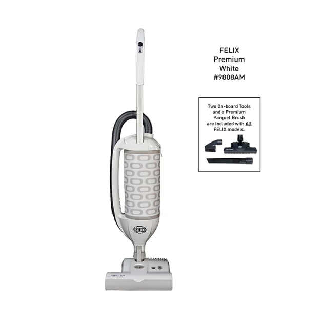 SEBO Felix Premium White Upright Vacuum 9808AM