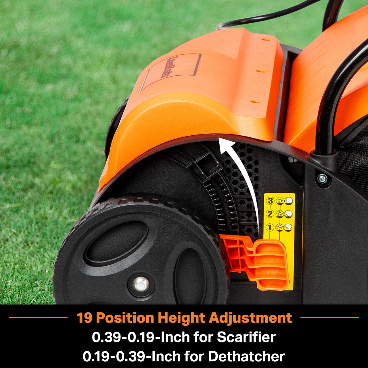 LawnMaster 12” Electric Scarifier & Lawn Dethatcher, GV1212B