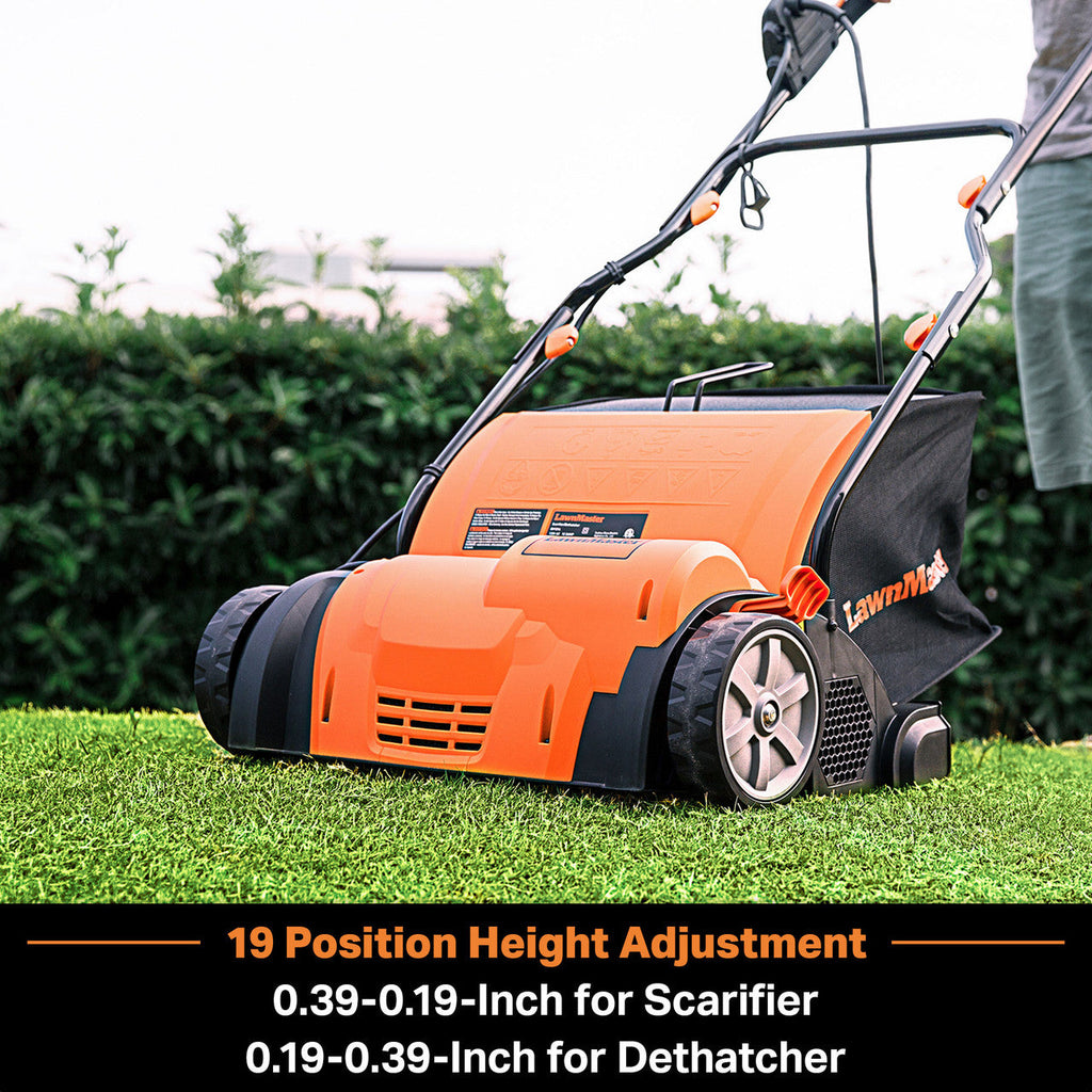 LawnMaster 15” Electric Scarifier & Lawn Dethatcher, GV1314.01