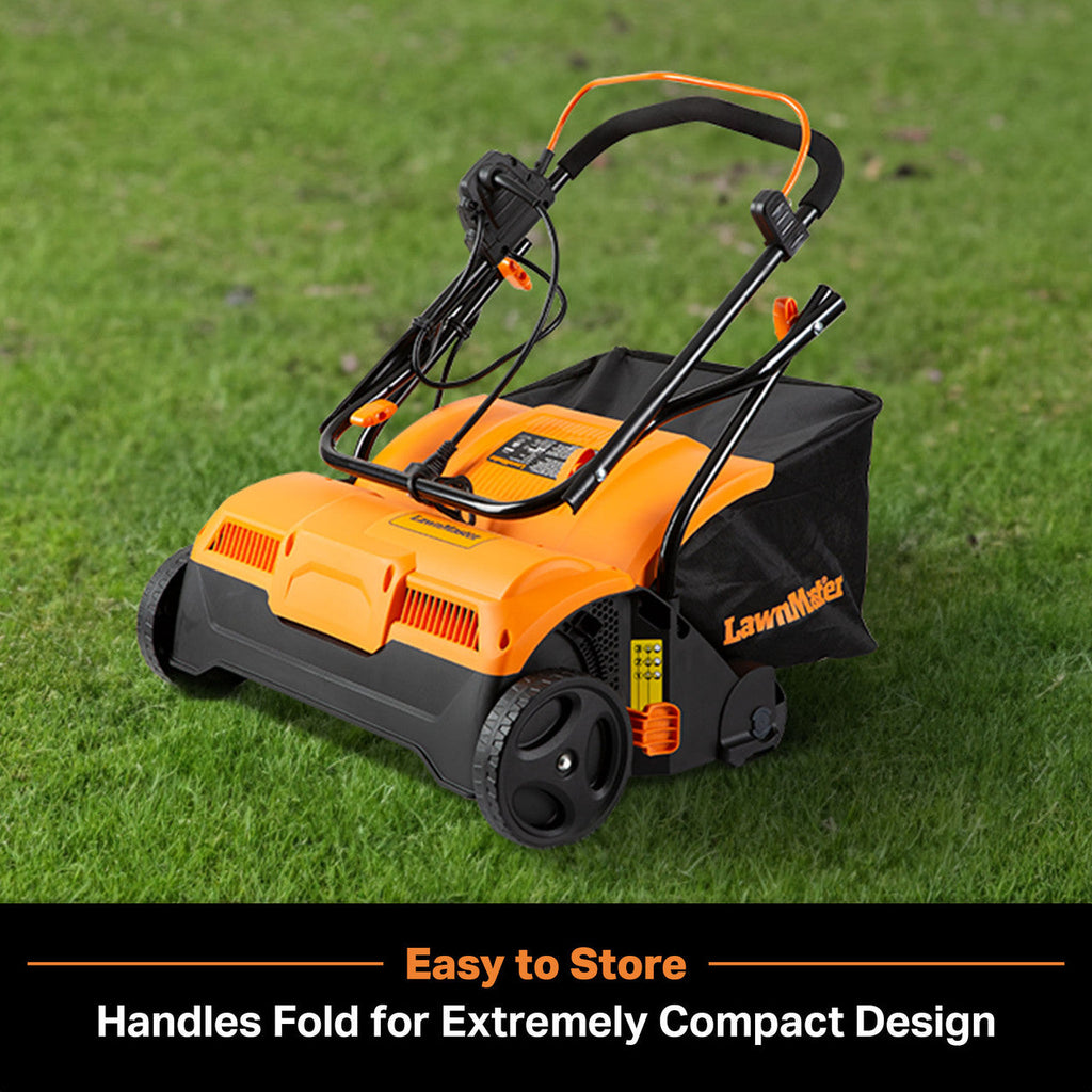 LawnMaster 16” Electric Scarifier & Lawn Dethatcher, GVB1316
