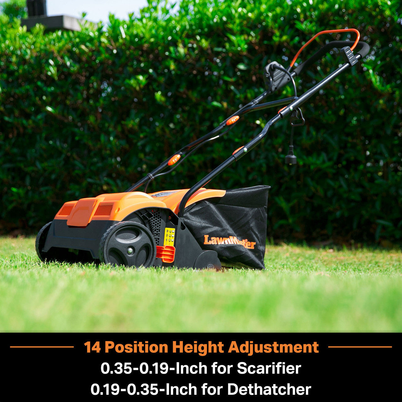 LawnMaster 16” Electric Scarifier & Lawn Dethatcher, GVB1316