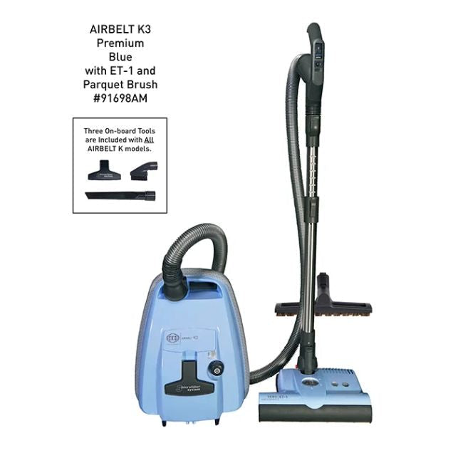 SEBO AIRBELT K3 Premium Canister Vacuum with ET-1 Power Head
