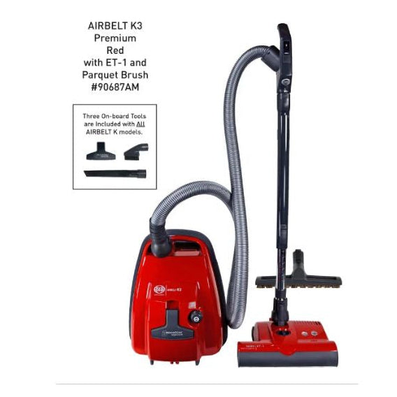 SEBO AIRBELT K3 Premium Canister Vacuum with ET-1 Power Head