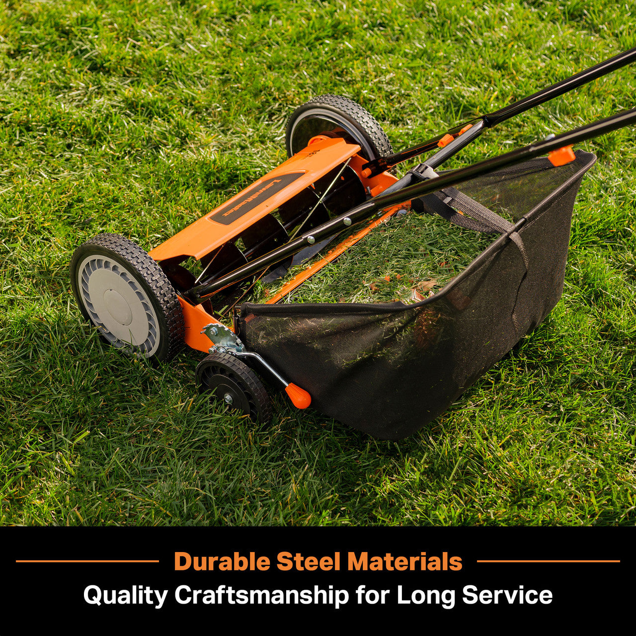 LawnMaster 18-Inch 5-Blade Push Reel Mower, LMRM1801