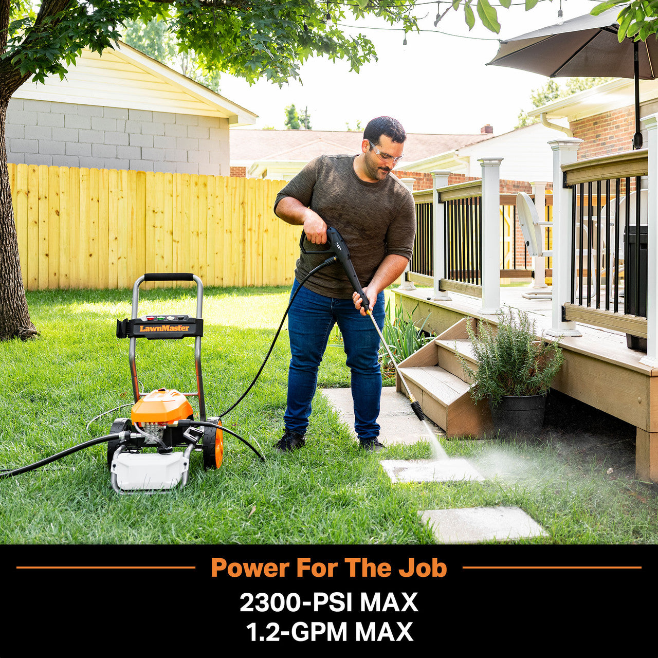 LawnMaster 2300 PSI Electric Pressure Washer, LT2100B