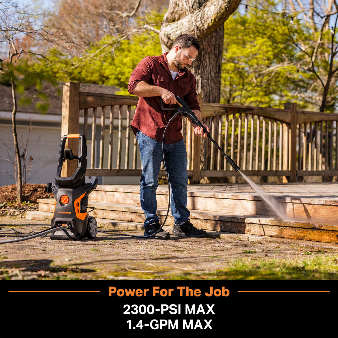 LawnMaster Corded Electric Pressure Washer, LT506-2000A