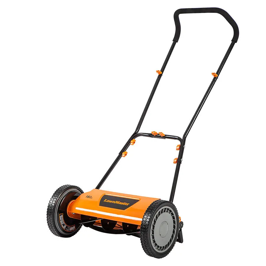 LawnMaster 16-Inch 5-Blade Push Reel Mower, LMRM1602