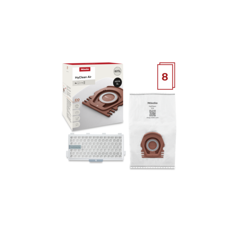 Miele XL Allergy Pack Type CO HyClean 3D Dustbags+ HA50
