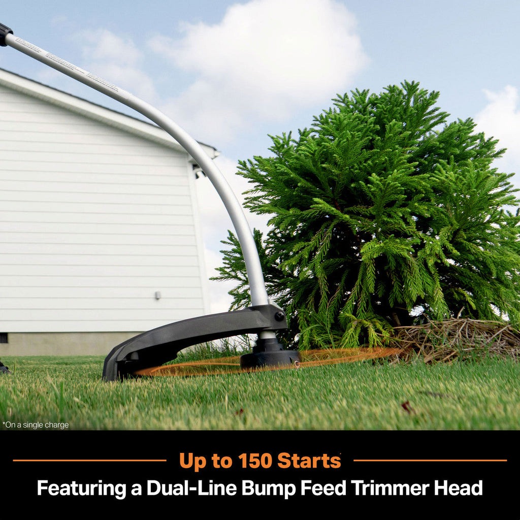 LawnMaster No-Pull™ 25cc 2-Cycle Curved Split Shaft Grass Trimmer, NPTGCP2517B