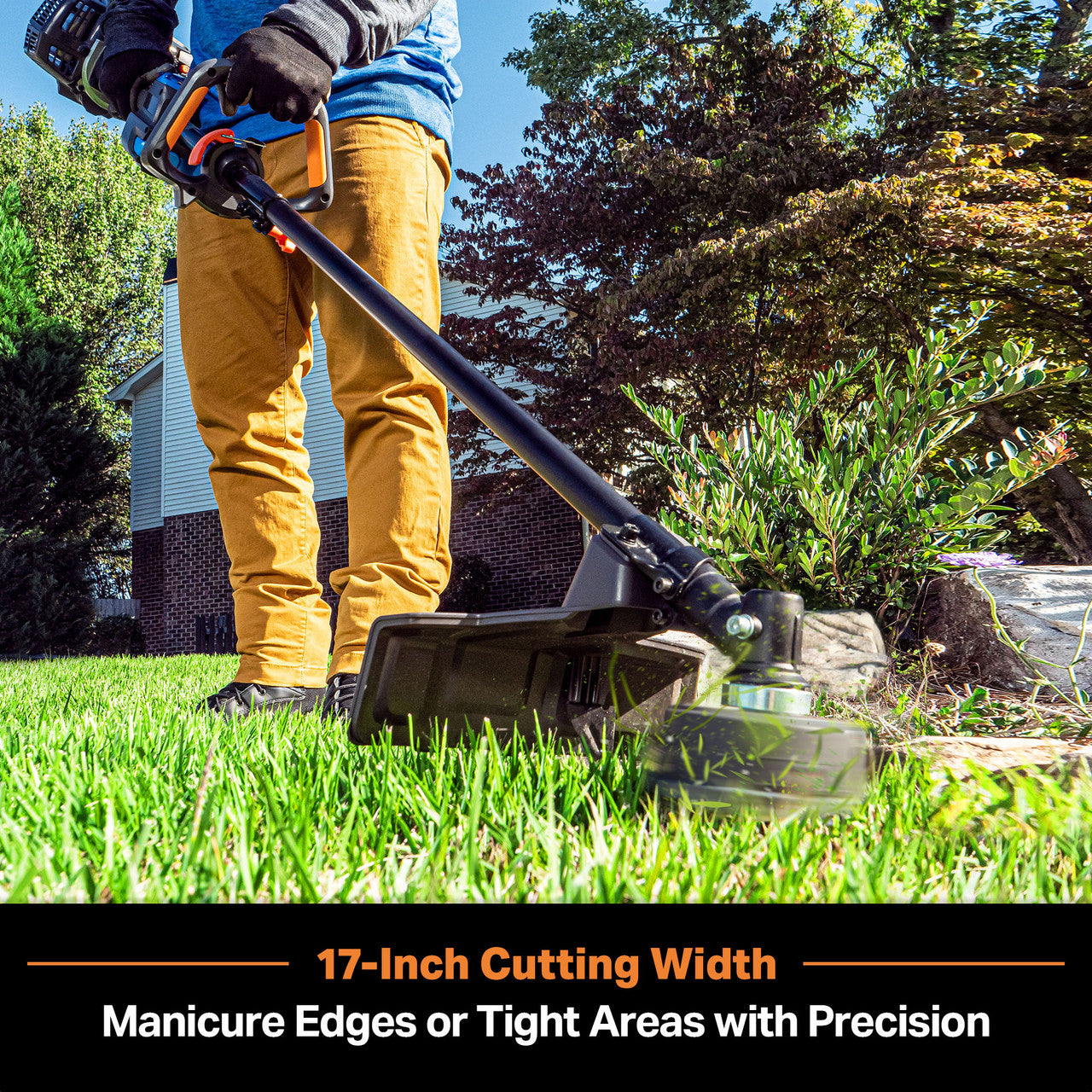 LawnMaster No-Pull™ 26cc 2-Cycle Straight Split Shaft Grass Trimmer, NPTGSP2617A