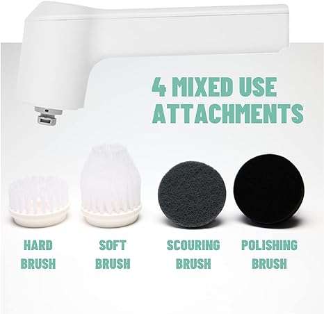 Sonic Power Electric Scrubber Brush Heads (4 Pack)