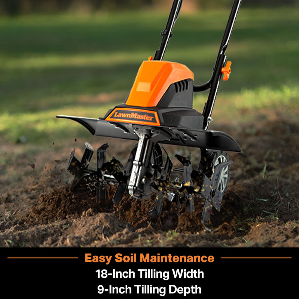 LawnMaster 13.5 Amp 18” Electric Tiller, TE1318W1