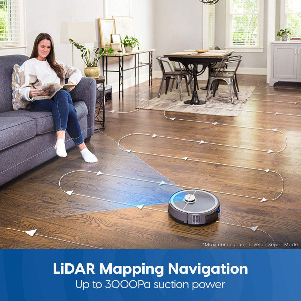 Vacmaster 3-in-1 Robot Vacuum with Self-Empty Station, V10i