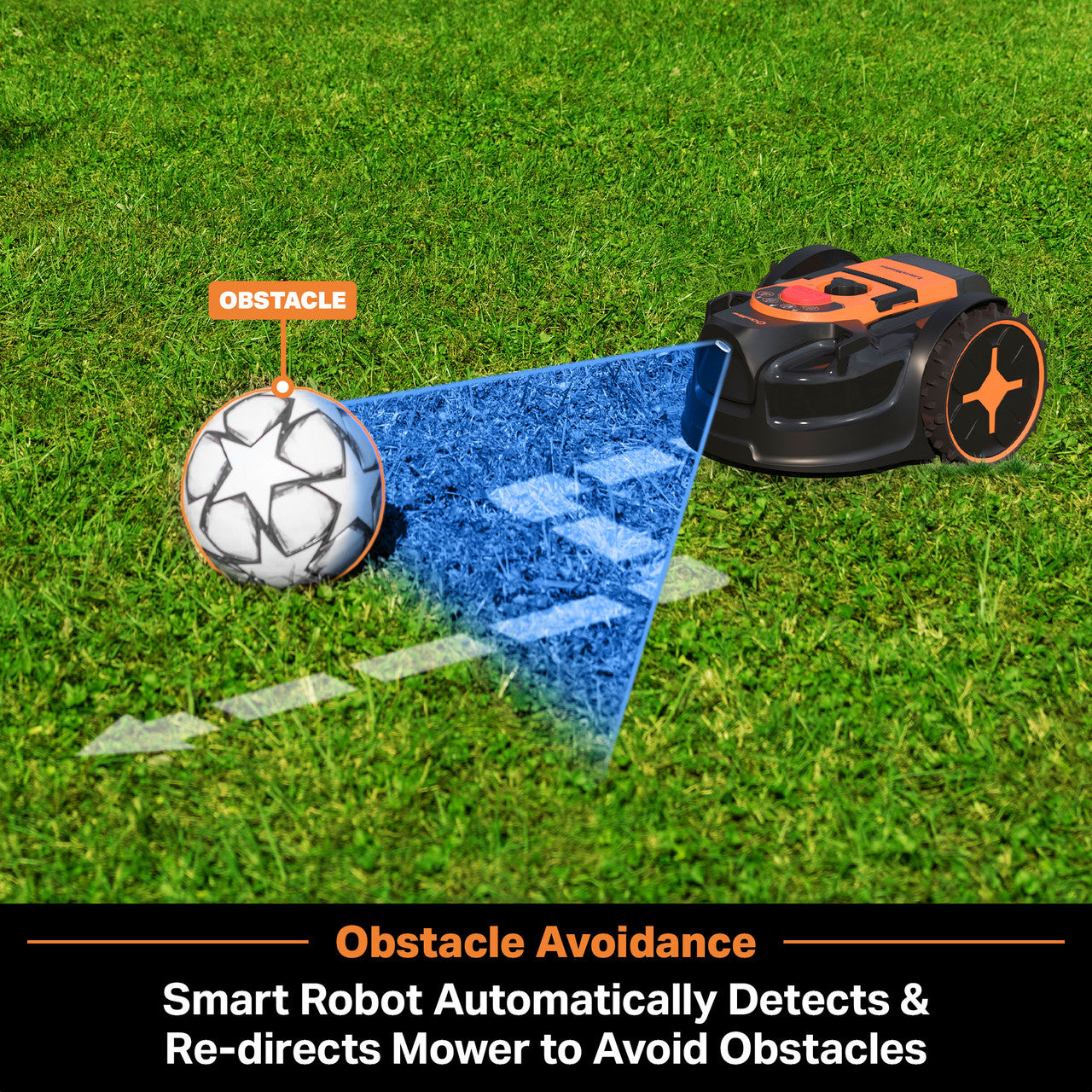 LawnMaster OcuMow™ 400 Series Robot Lawn Mower, VBRM601YCM AD