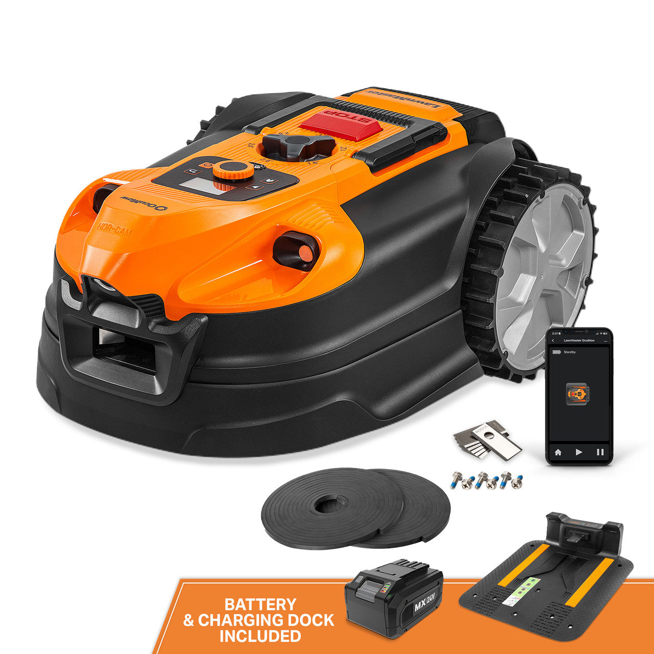 LawnMaster OcuMow™ R1600 Robot Lawn Mower, VBRM701YAMIDR