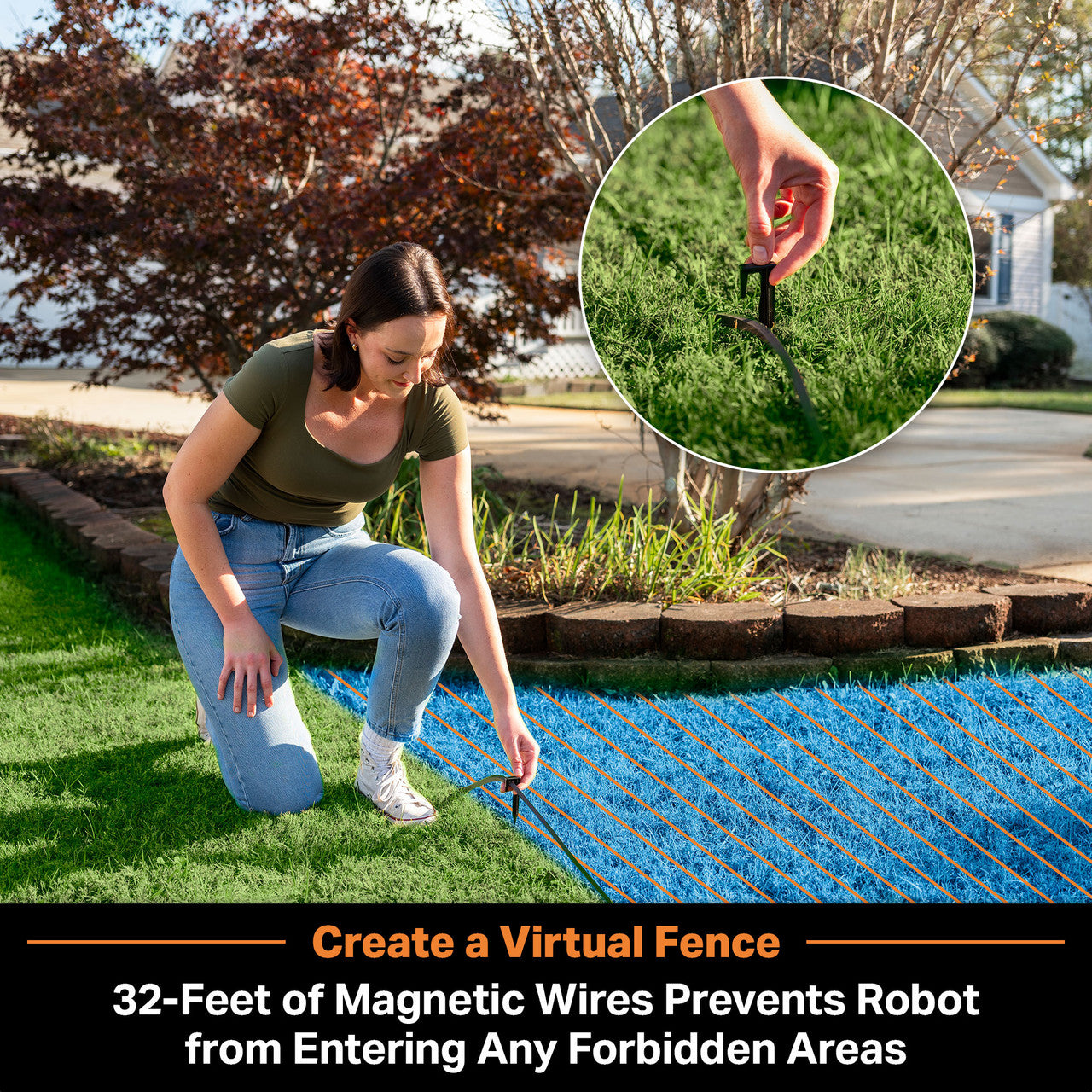 LawnMaster OcuMow™ R1600 Robot Lawn Mower, VBRM701YAMIDR
