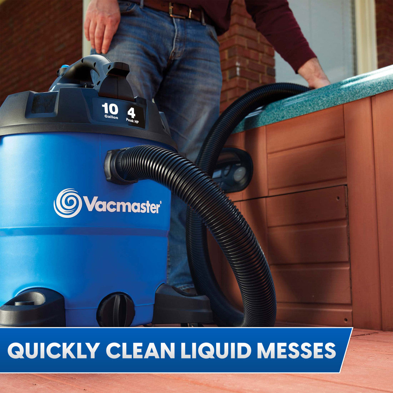Vacmaster 10-Gallon* 4 Peak HP† Wet/Dry Vacuum With Detachable Blower, VBVA1010PF