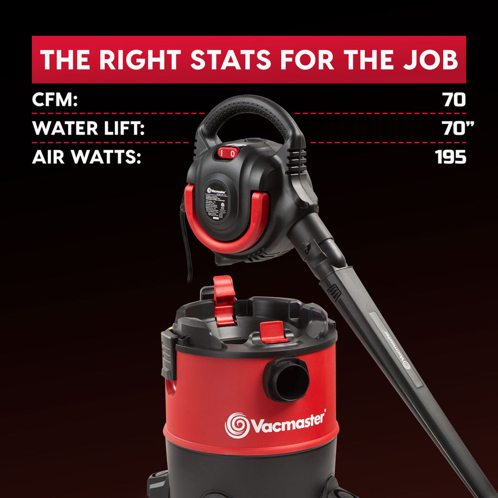 Vacmaster 6-Gallon* Wet/Dry Vacuum with Detachable Blower, VBVB611PF 1101