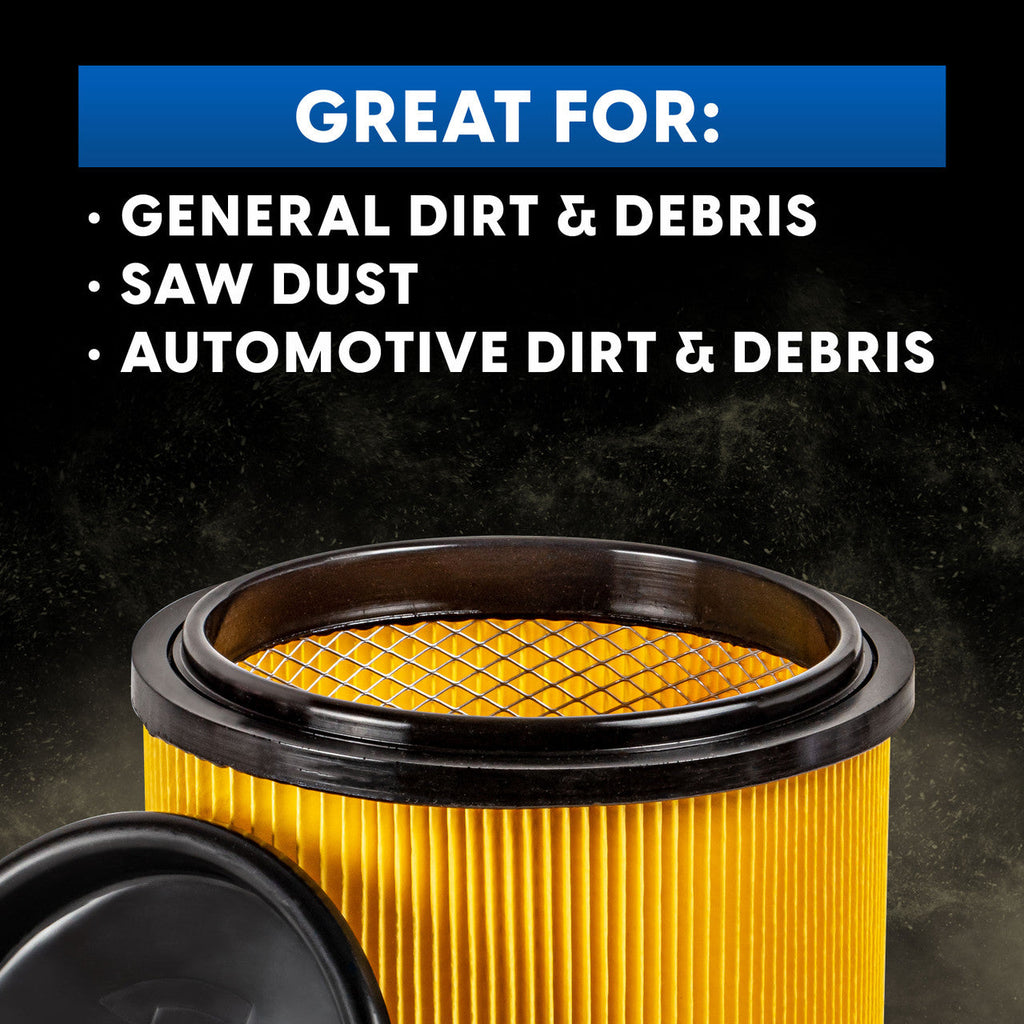 VCFS Standard Cartridge Filter and Retainer for Dry Pick-Up