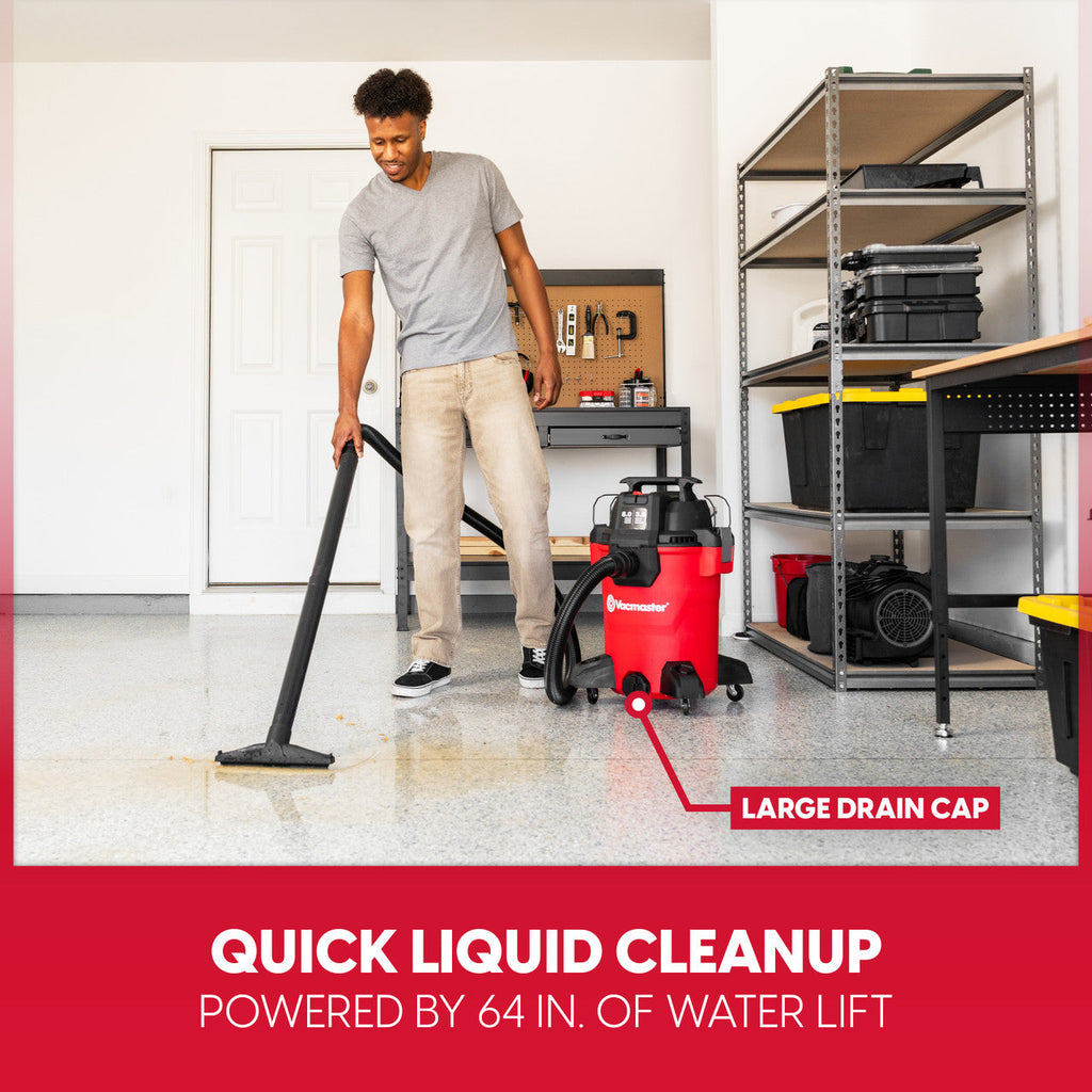 Vacmaster 8-Gallon 3.5 Peak HP Wet/Dry Vac, VCM811PF 1101