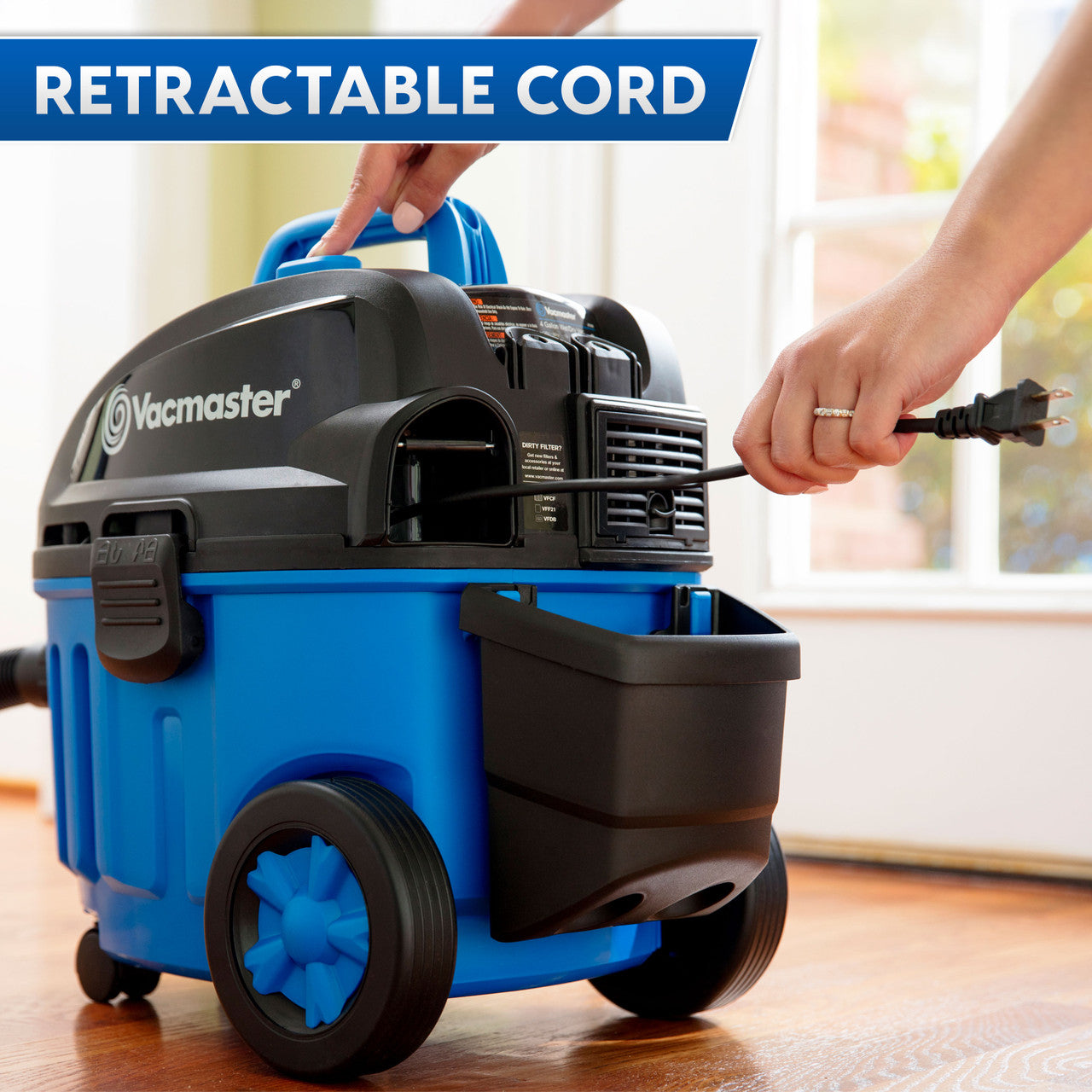 Vacmaster 4-Gallon* 5 Peak HP† Household Wet/Dry Vacuum, VF408