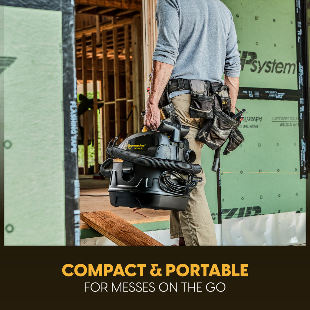 VACMASTER PROFESSIONAL BEAST SERIES™  5-GALLON* 5.5 PEAK HP† WET/DRY VACUUM, VFB511B 0201