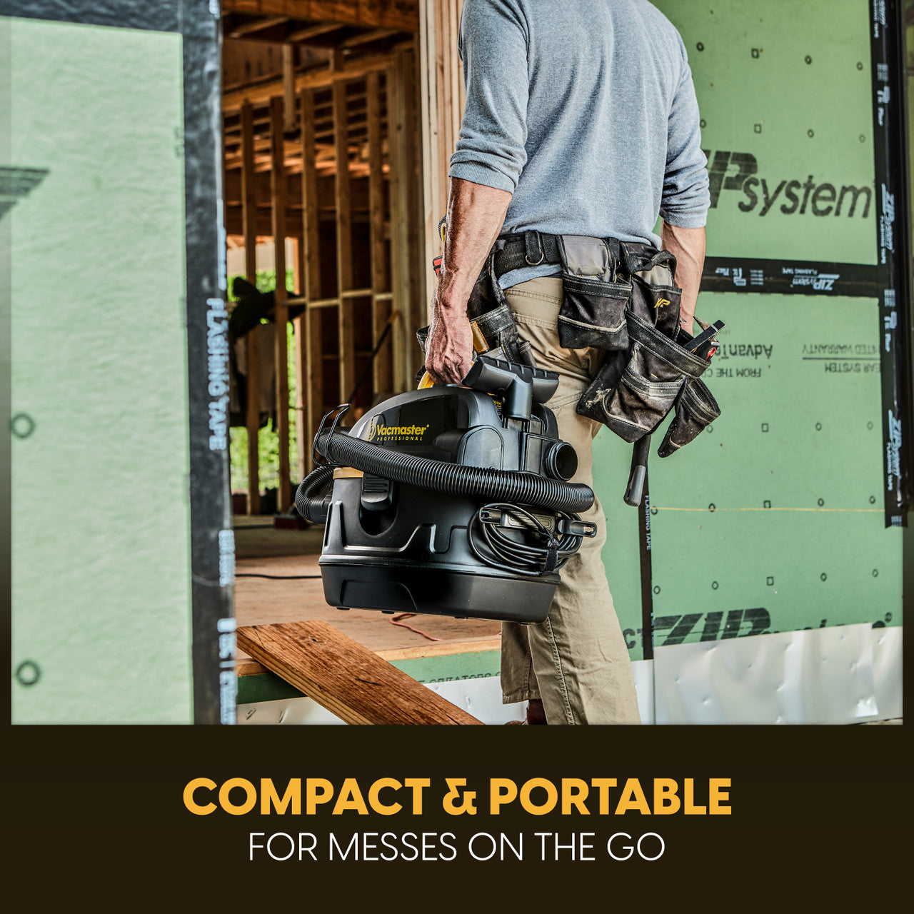 VACMASTER PROFESSIONAL BEAST SERIES™  5-GALLON* 5.5 PEAK HP† WET/DRY VACUUM, VFB511B 0201
