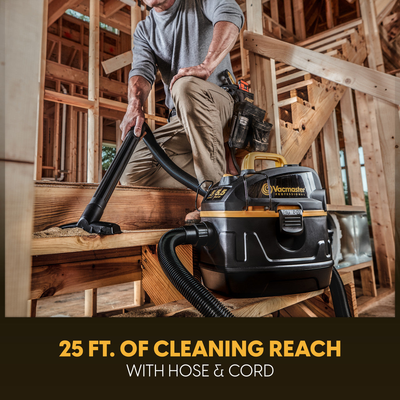 VACMASTER PROFESSIONAL BEAST SERIES™  5-GALLON* 5.5 PEAK HP† WET/DRY VACUUM, VFB511B 0201