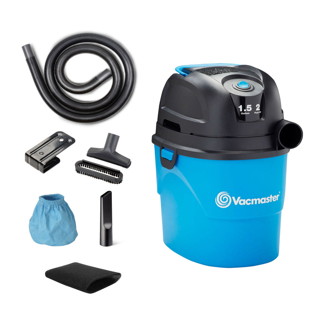 Vacmaster 1.5-Gallon* 2 Peak HP† Wet/Dry Vacuum, VH105