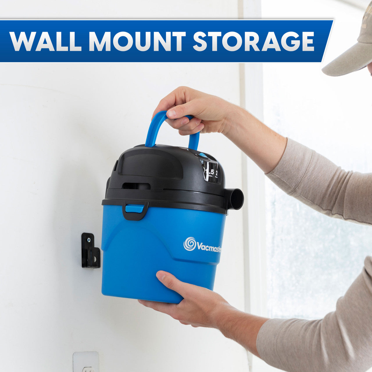 Vacmaster 1.5-Gallon* 2 Peak HP† Wet/Dry Vacuum, VH105