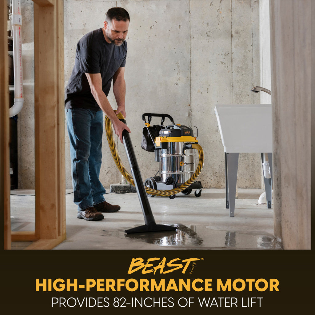 Vacmaster Professional Beast Series™ 14-Gallon* 6.5 Peak HP† Wet/Dry Vacuum, VJE1412SW 0203
